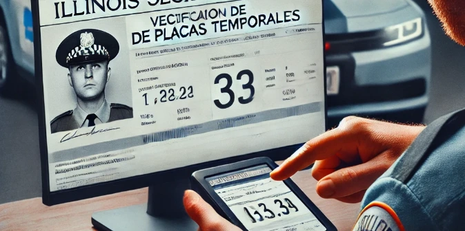 Cómo verificar placas temporales en Illinois