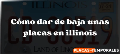Aprenda Cómo dar de baja unas placas en illinois