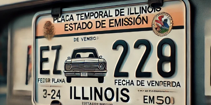 Requisitos para obtener placas temporales en Illinois en el DMV